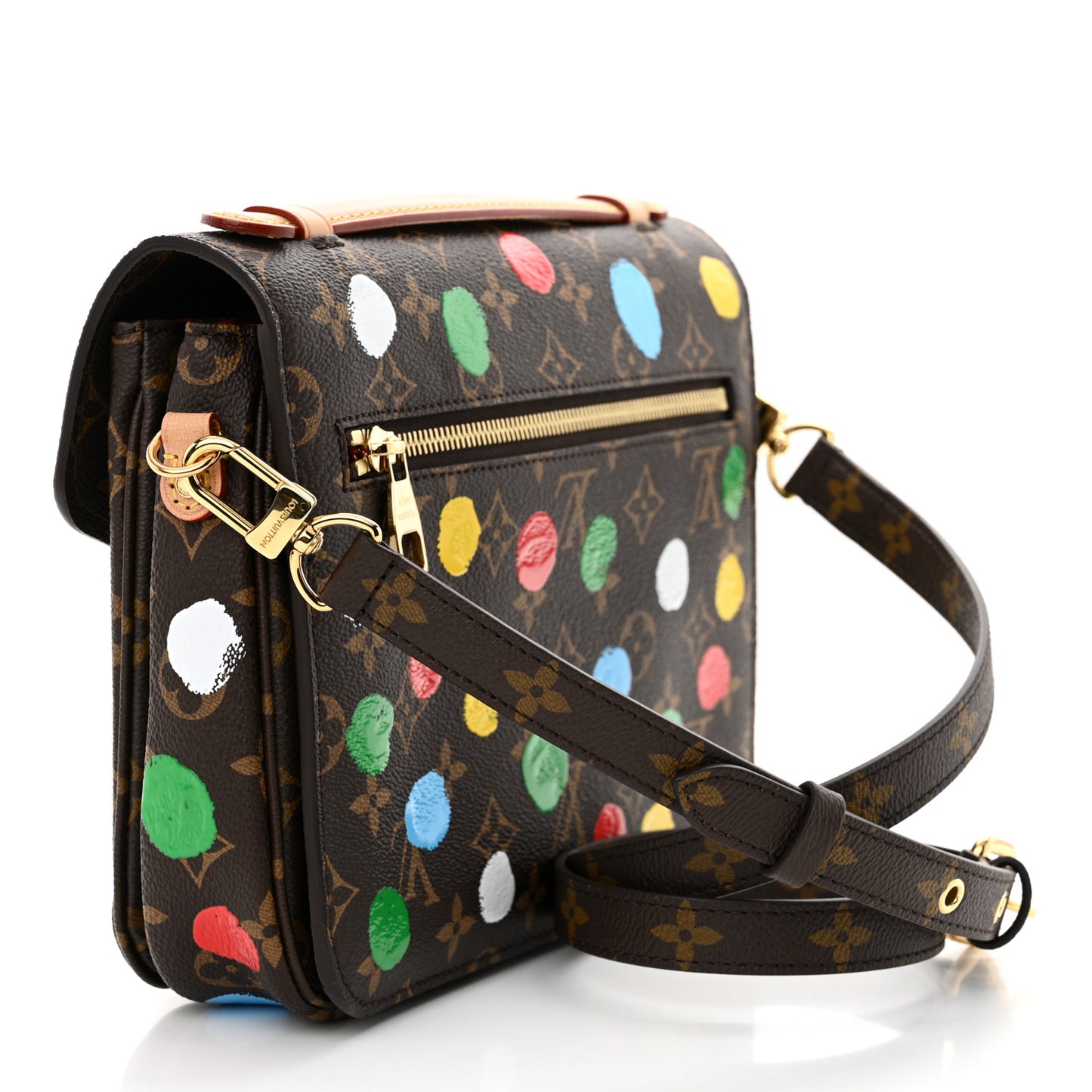 LV x YK Monogram Painted Dots Pochette Métis