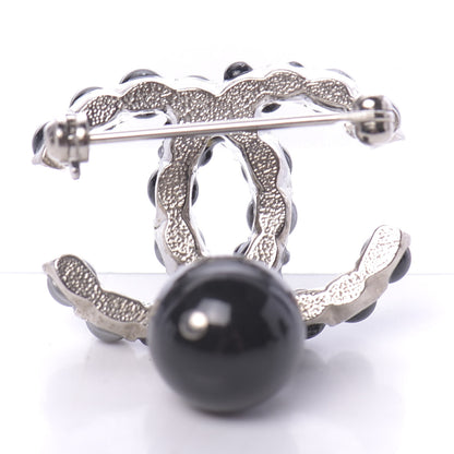 Chanel Pearl Beaded Drop Brooch Black 3 of 5