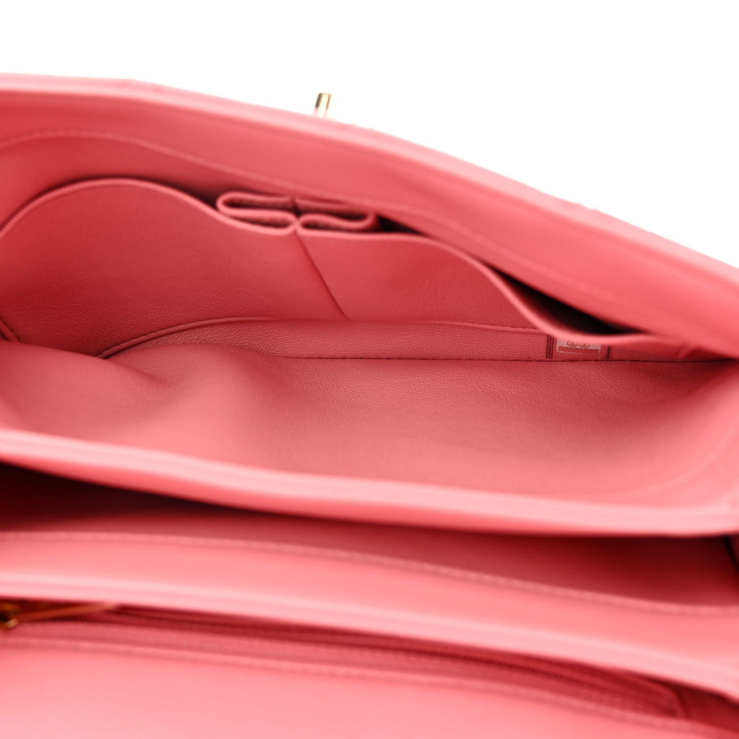 Lambskin Quilted Small Trendy CC Flap Dual Handle Bag Pink