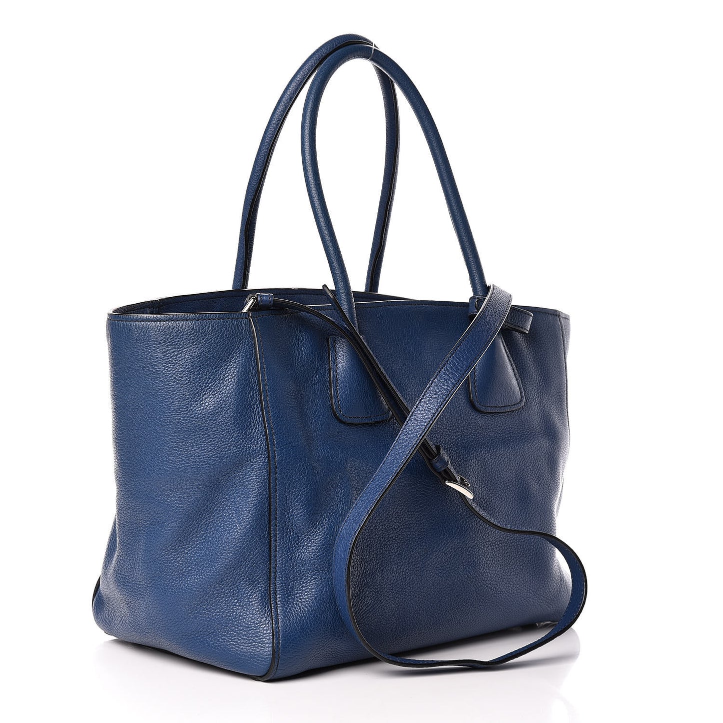 Vitello Phenix Shopping Tote Bluette