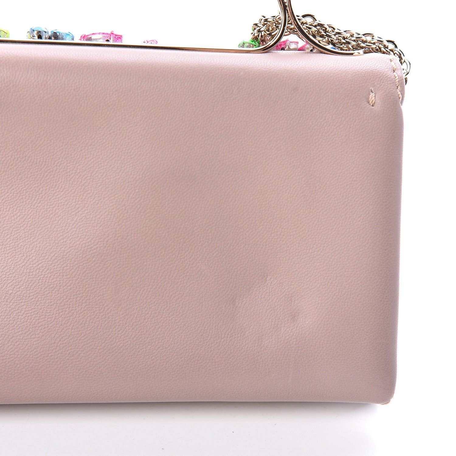 Valentino Garavani Nappa Crystal Va Va Voom Shoulder Bag Poudre 10 of 13