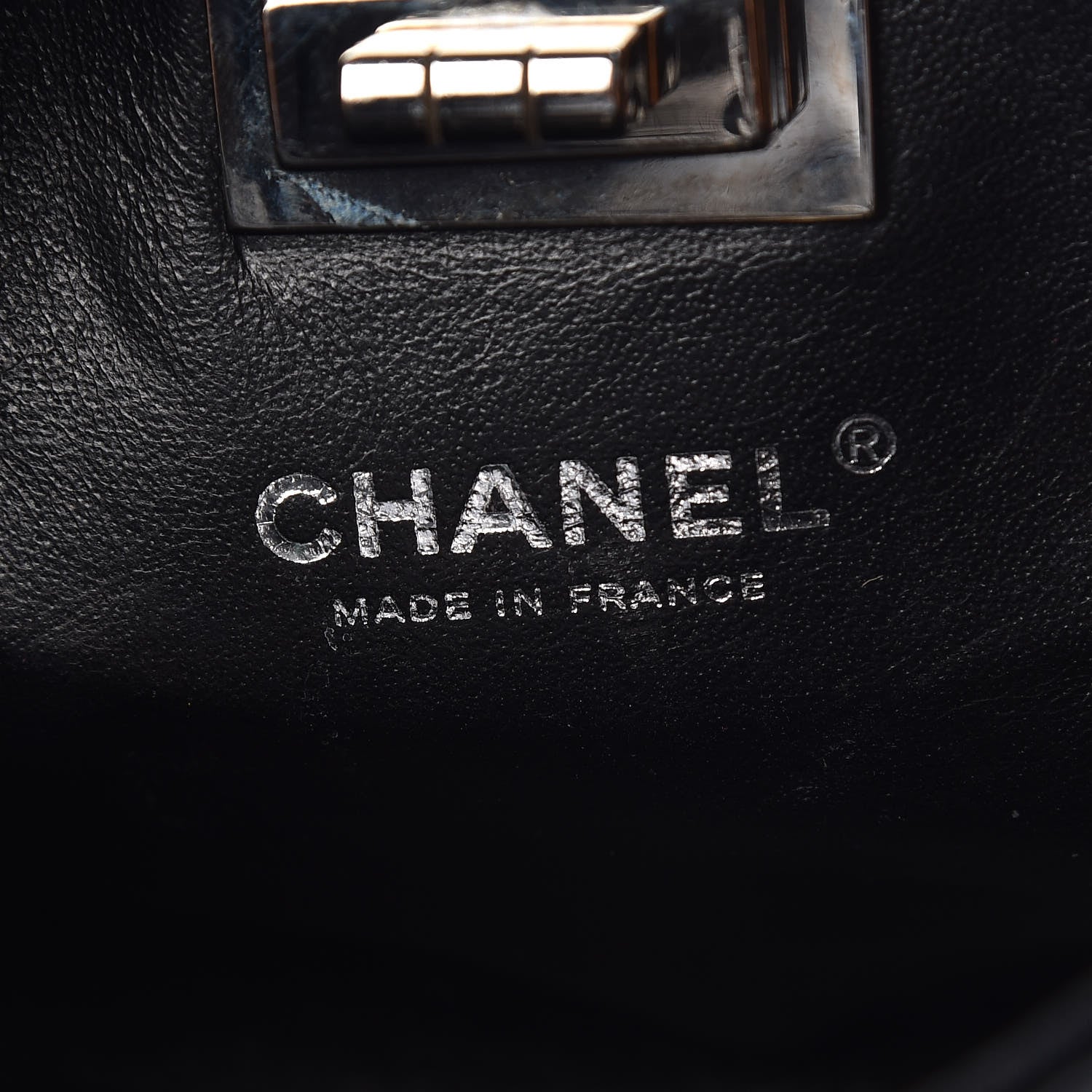 Chanel Patent Mademoiselle Lock Convertible Wrist Clutch Bag Black 7 of 11