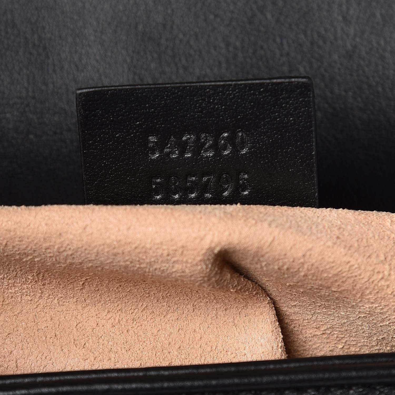 Gucci Calfskin Matelasse Mini GG Marmont Top Handle Shoulder Bag Black 9 of 10