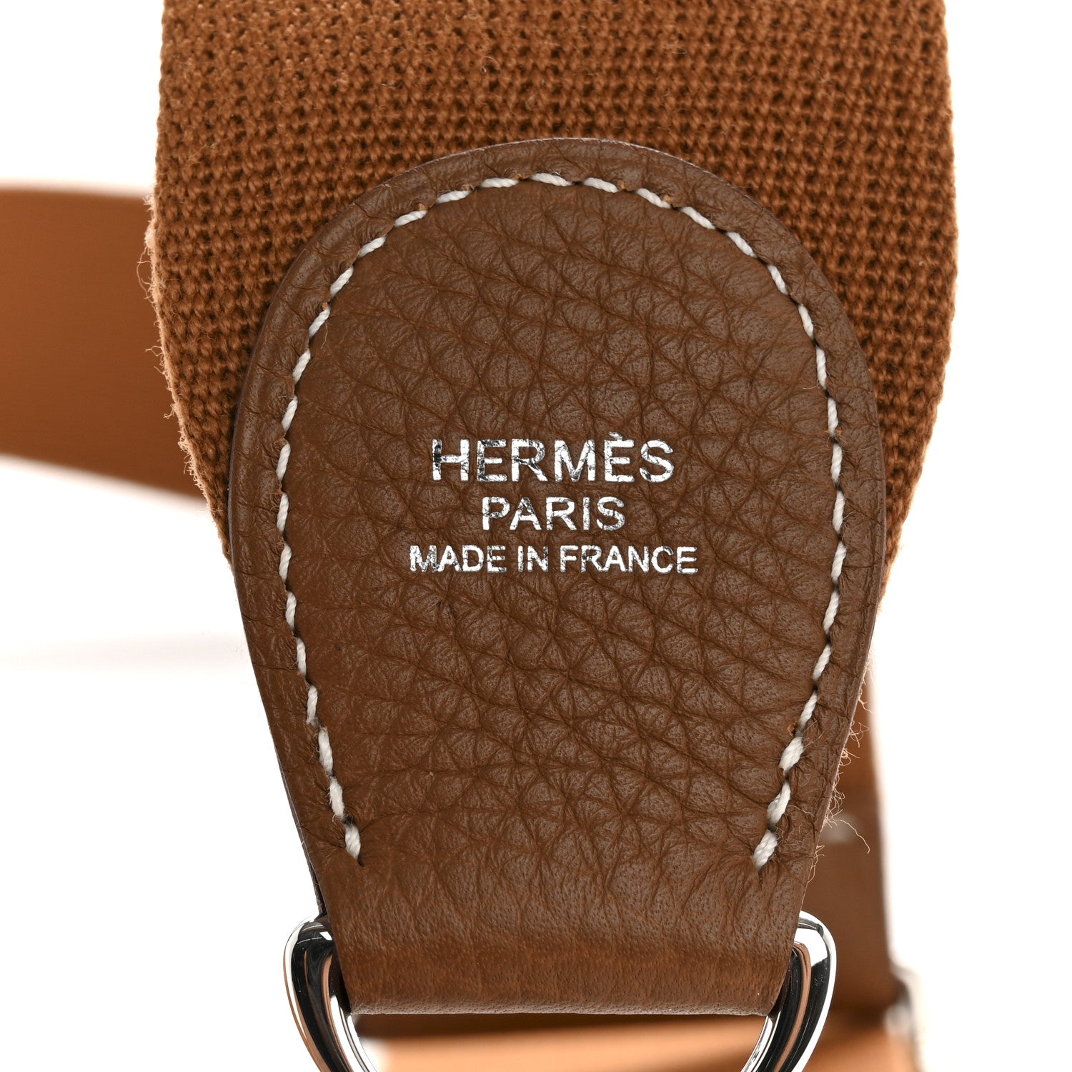 Hermes Toile Taurillon Clemence Shoulder Strap Gold 4 of 4