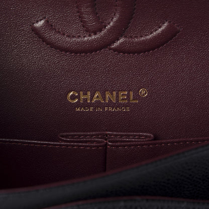 Chanel Caviar Quilted Medium Double Flap Black 9 of 11