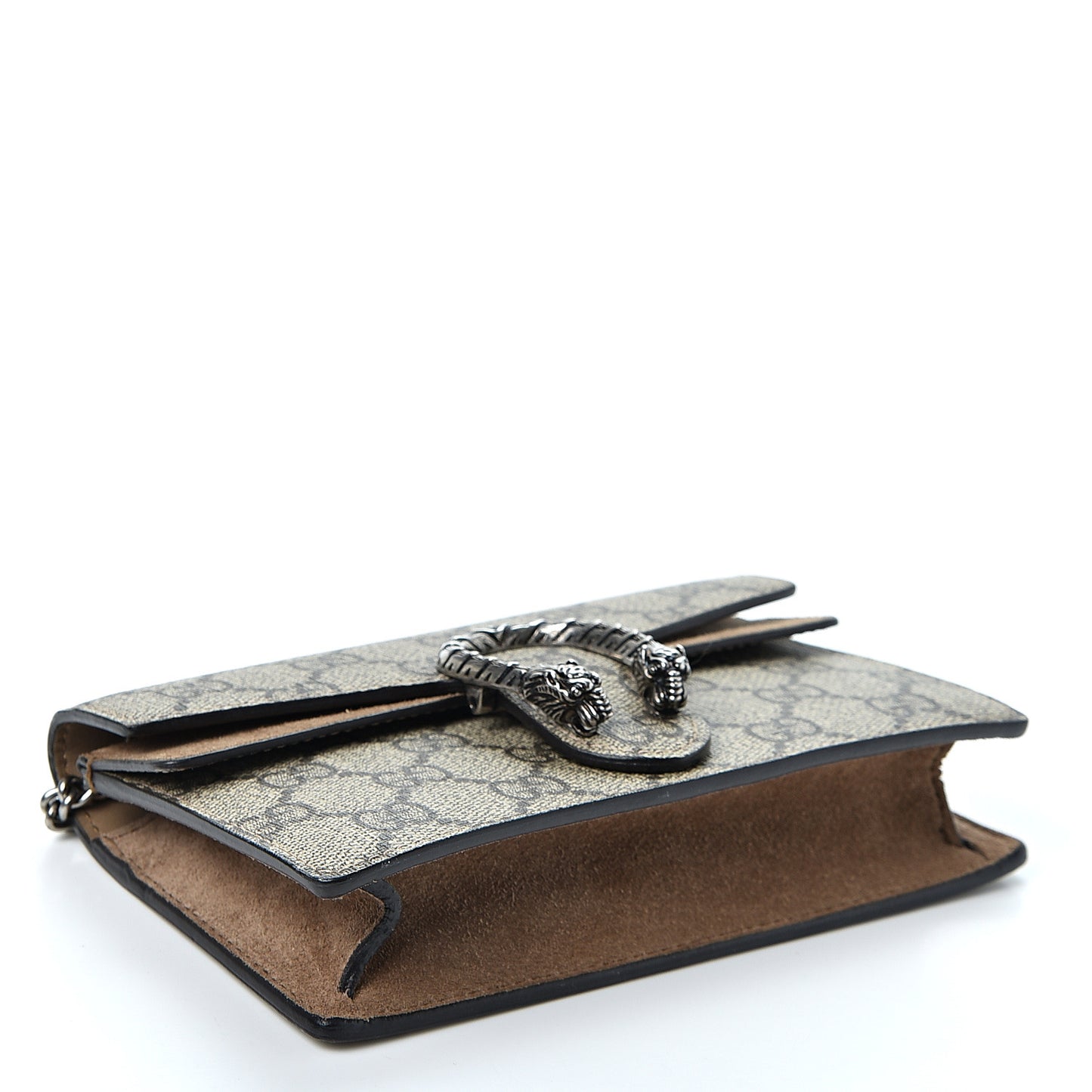 GG Supreme Monogram Super Mini Dionysus Shoulder Bag Taupe