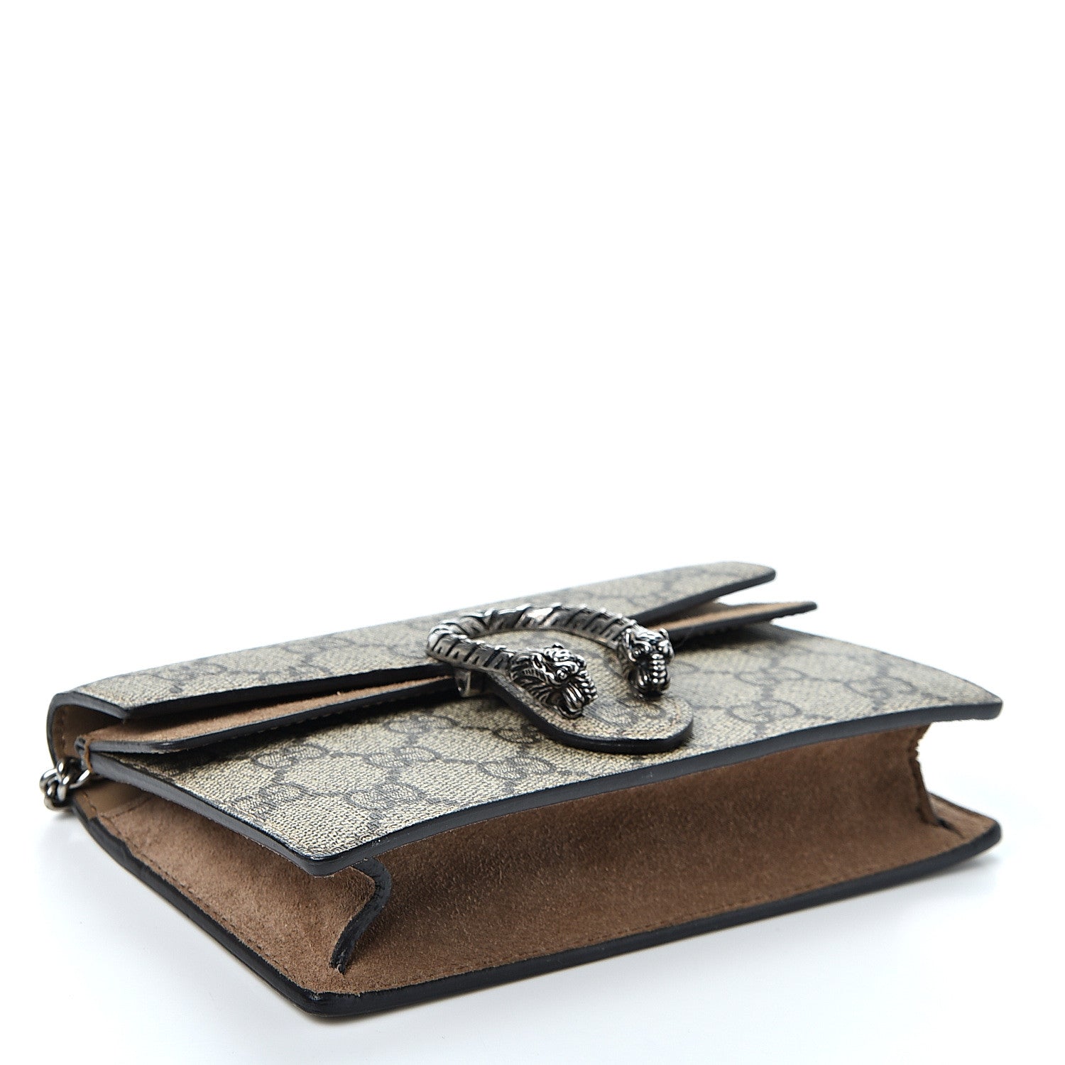Gucci GG Supreme Monogram Super Mini Dionysus Shoulder Bag Taupe 3 of 9