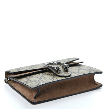 Gucci GG Supreme Monogram Super Mini Dionysus Shoulder Bag Taupe 3 of 9