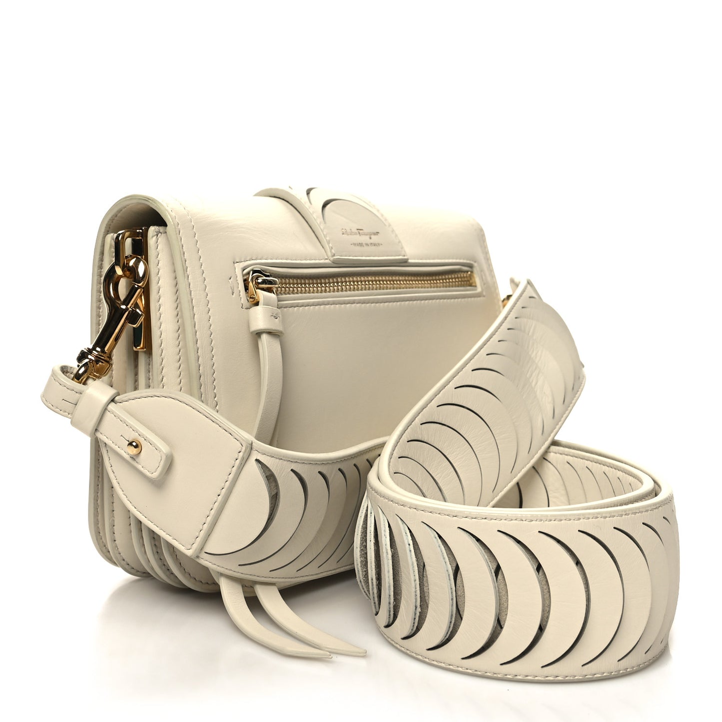 Calfskin Vittoria Bag White