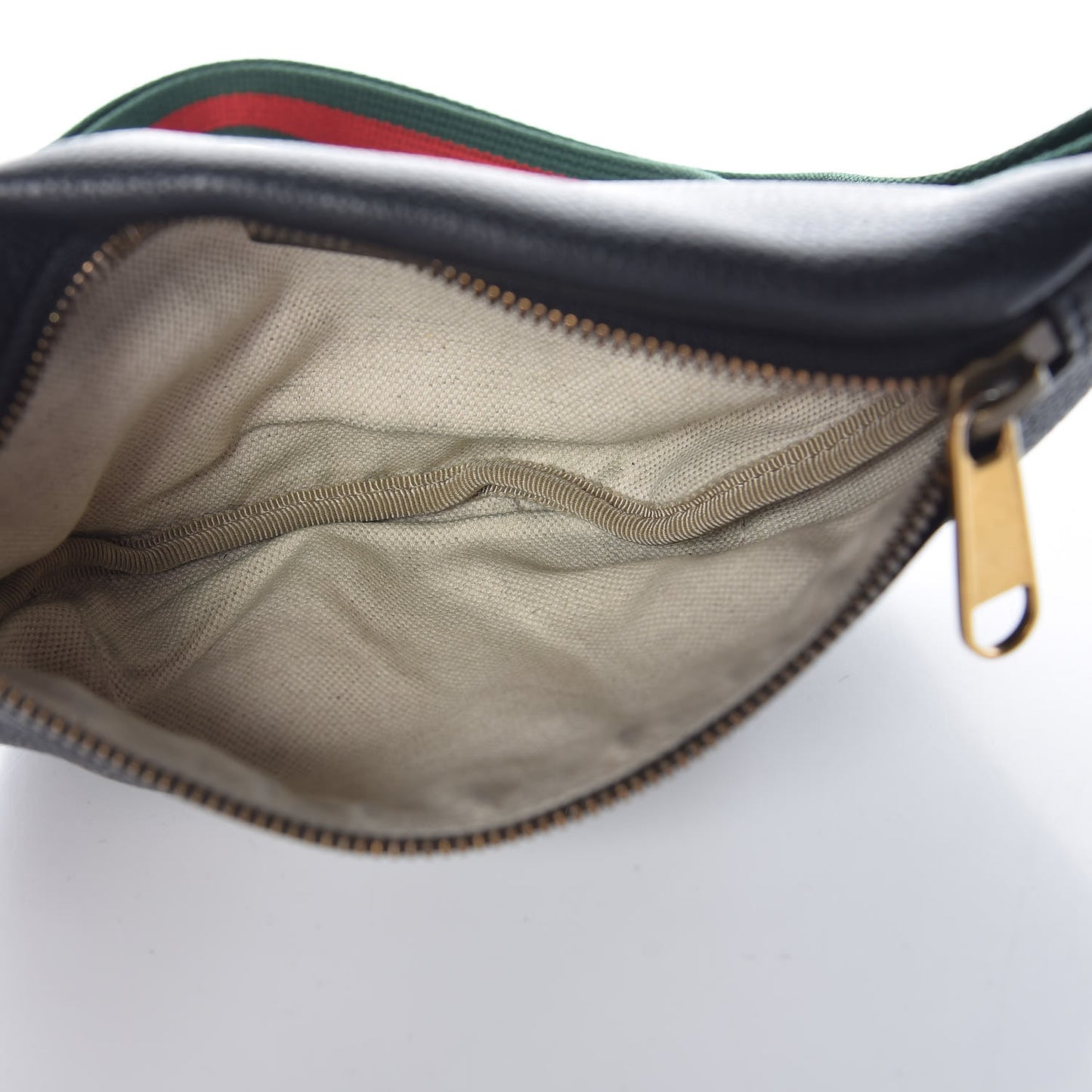 Grained Calfskin Small Logo Belt Bag Black