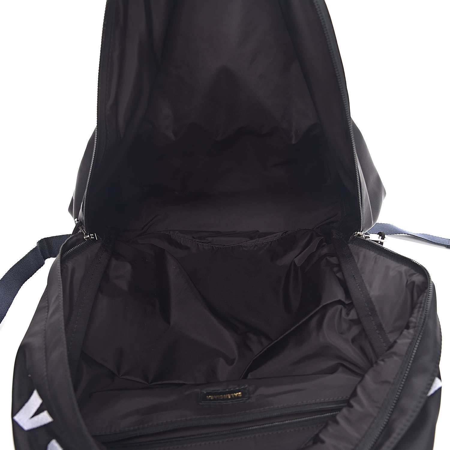 Balenciaga Sport Nylon Logo Embroidered Wheel Backpack Black White 5 of 9