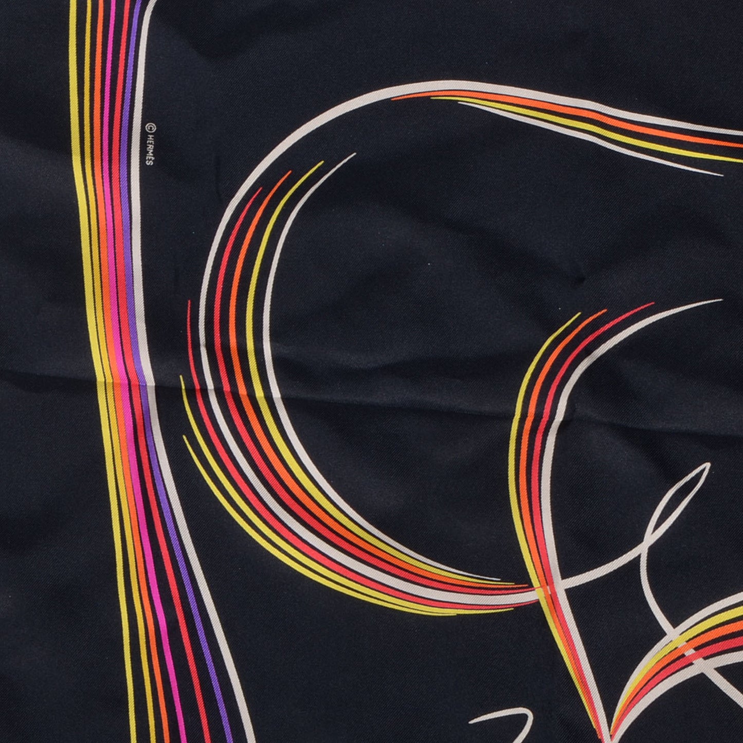 Silk 24 Faubourg Scarf 90 Black