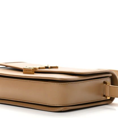 Saint Laurent Box Calfskin Monogram Medium Solferino Satchel Natural Tan 9 of 11