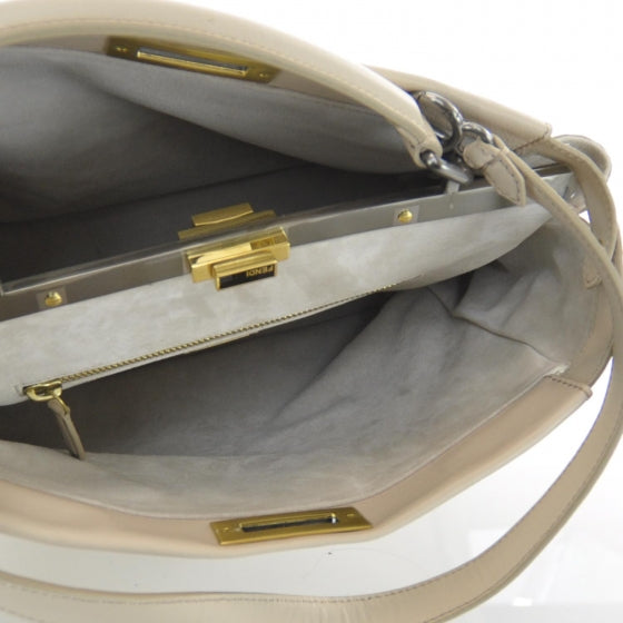 Fendi Nappa Large Peekaboo Iconic Satchel Pink 7 of 9