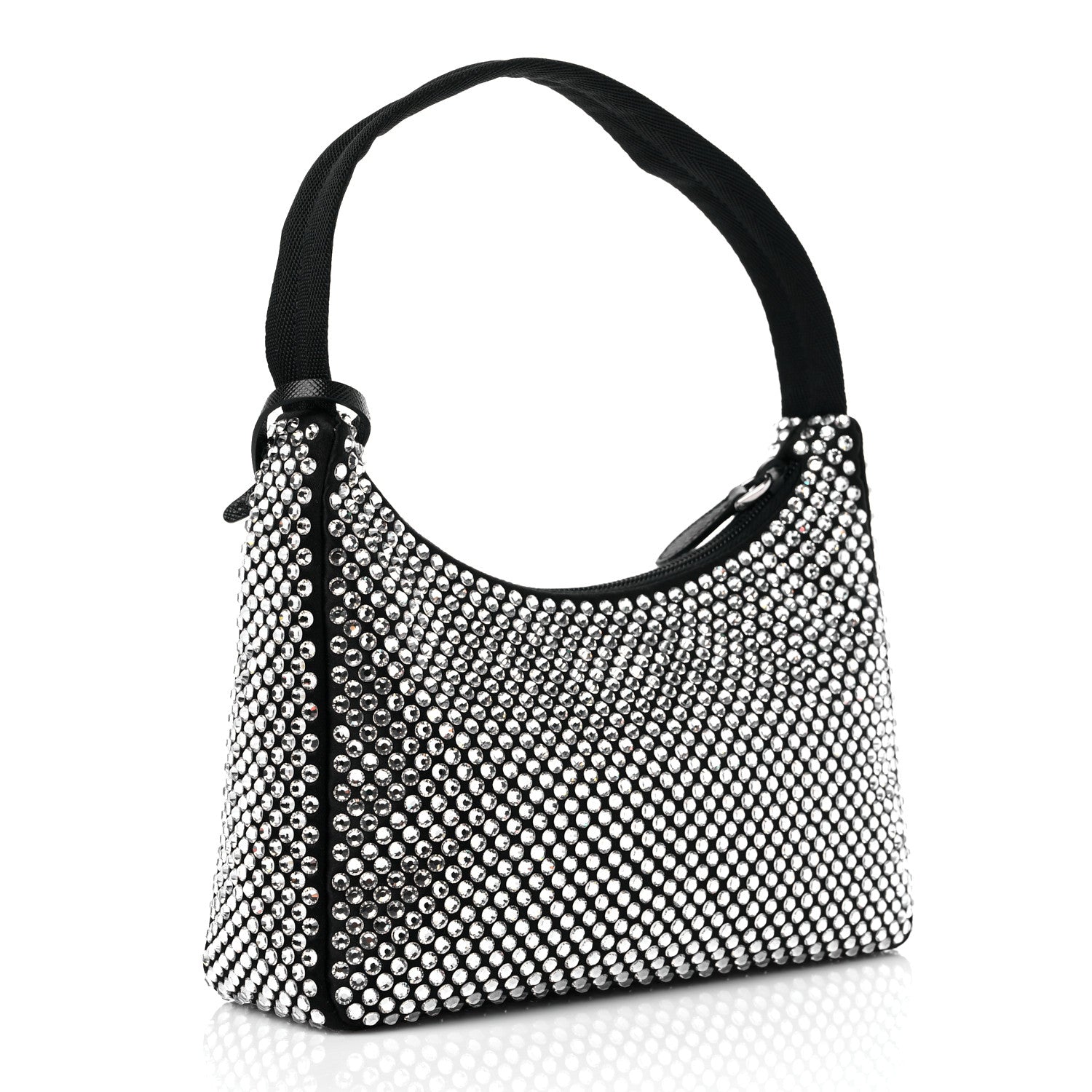 Prada Satin Crystal Mini Re-Edition 2000 Bag Cristal 3 of 8