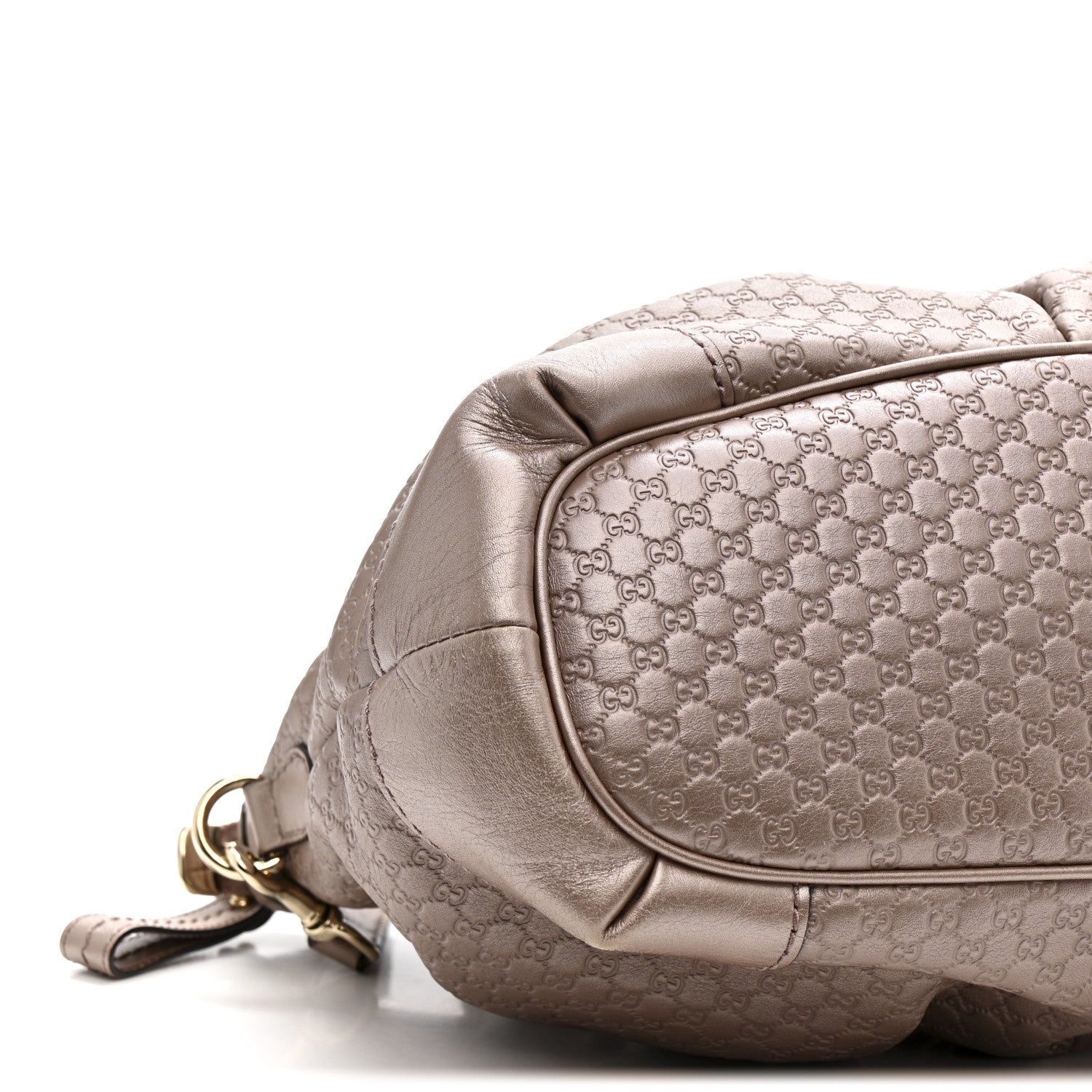 Gucci Metallic Microguccissima Medium Sukey Top Handle Bag Dark Cipria 9 of 17