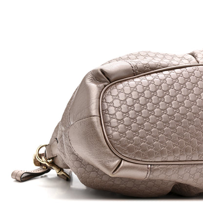 Gucci Metallic Microguccissima Medium Sukey Top Handle Bag Dark Cipria 9 of 17