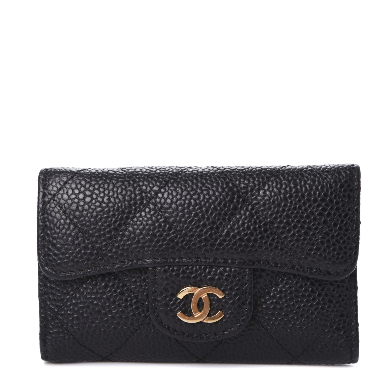 Chanel Caviar Quilted 6 Key Holder Black 2 of 16