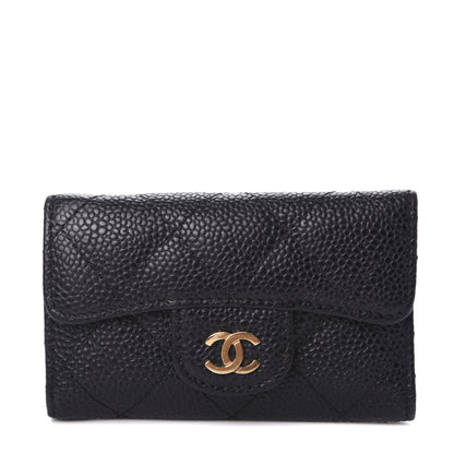 Chanel Caviar Quilted 6 Key Holder Black 2 of 16
