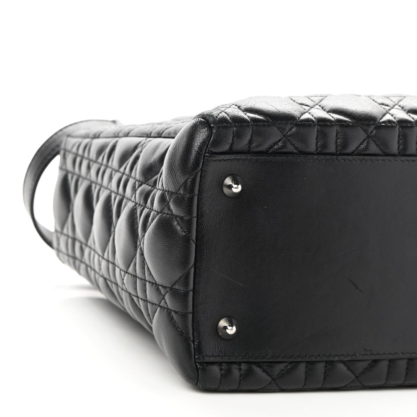 Lambskin Cannage Medium Lady Dior Black
