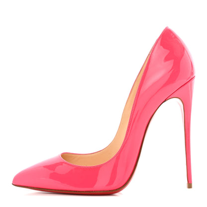 Christian Louboutin Patent So Kate 120 Pumps 38 Shocking Pink 1 of 9
