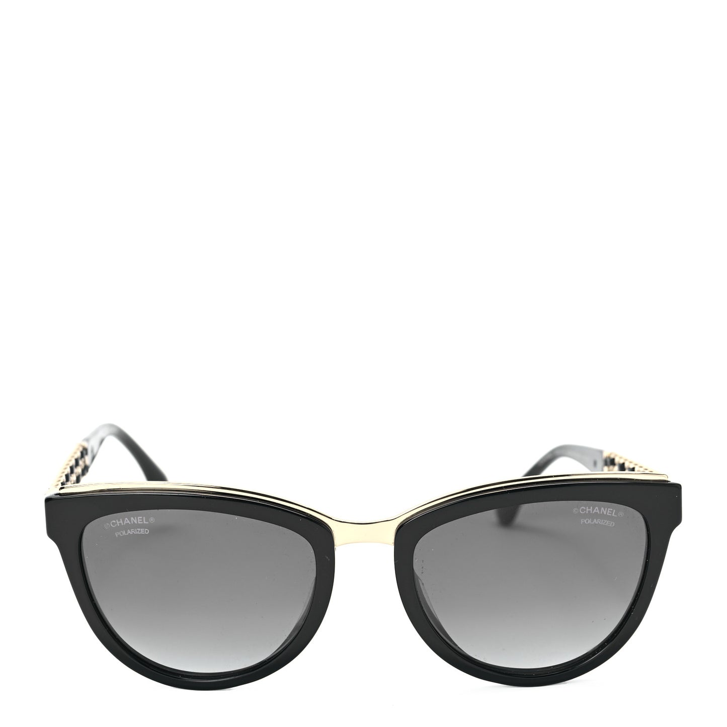 Lambskin Chain Sunglasses 5361-Q Black