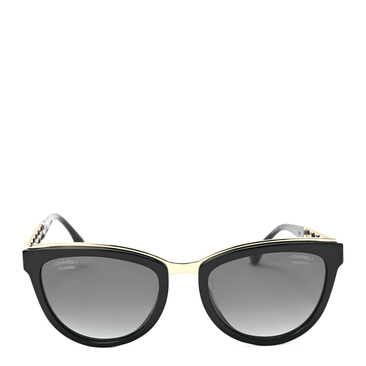 Chanel Lambskin Chain Sunglasses 5361-Q Black 2 of 7