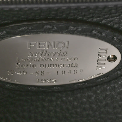 Fendi Cuoio Romano Snakeskin Selleria Mini Peekaboo Iconic Satchel Asfalto 7 of 10