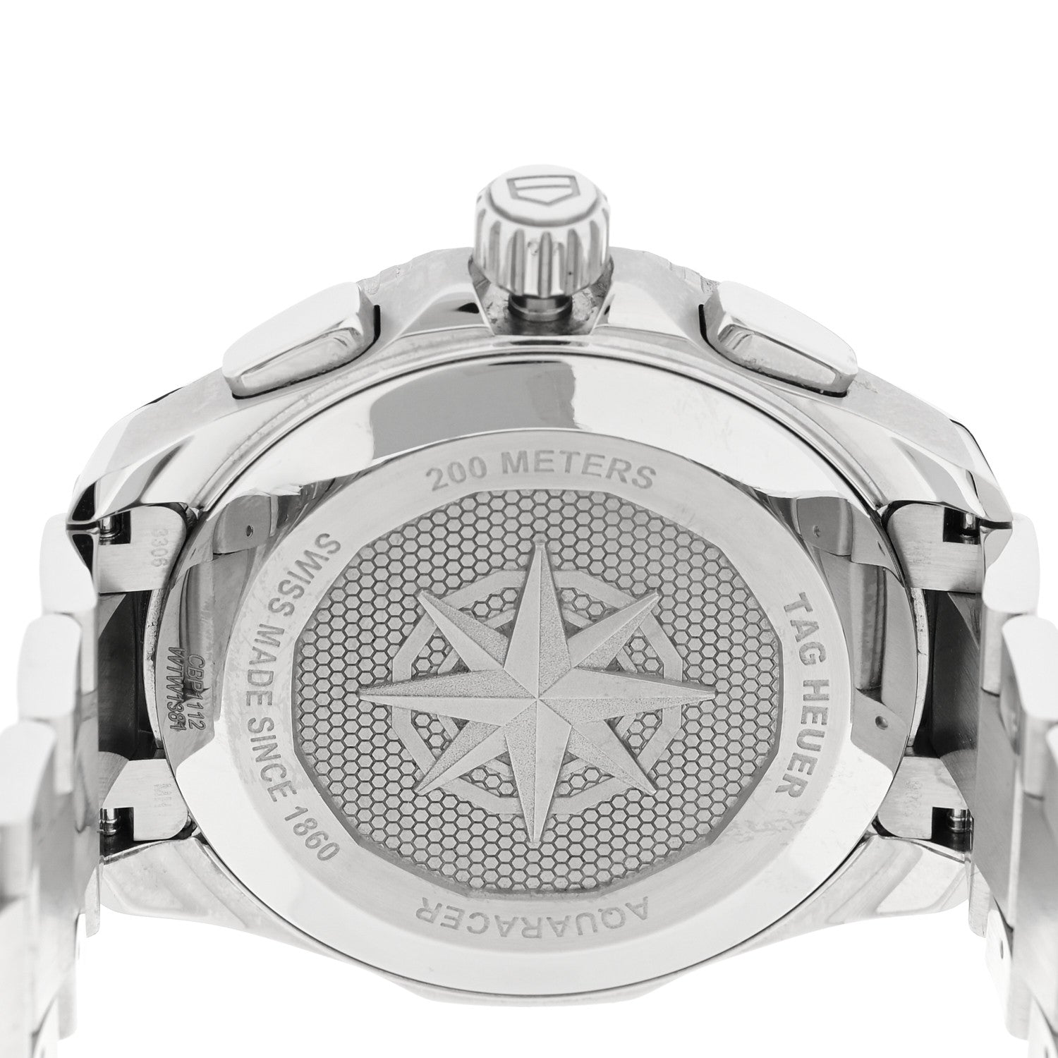 Tag Heuer Stainless Steel 40mm Aquaracer Professional 200 Chronograph Quartz Watch Blue CBP1112 4 of 5