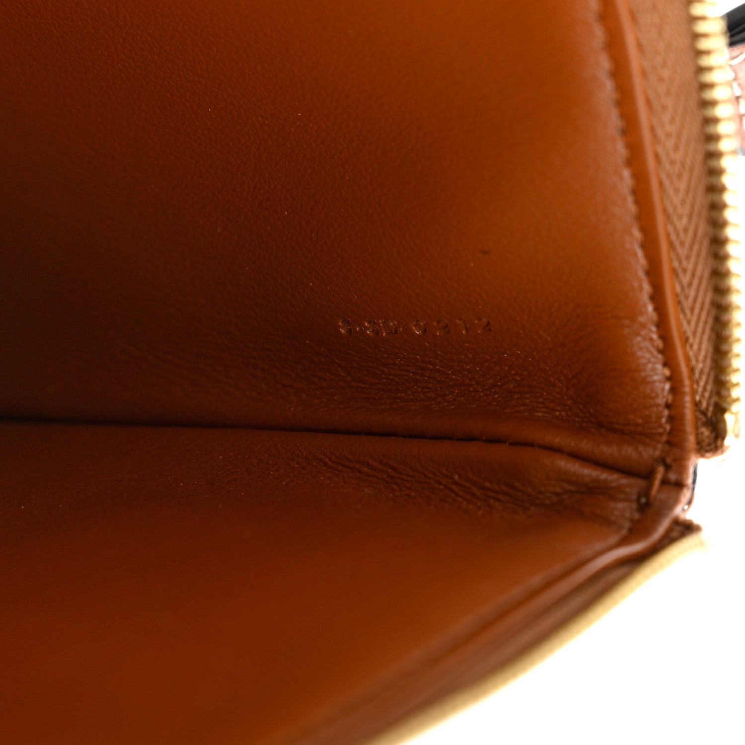 Celine Smooth Calfskin Cuir Triomphe Pouch Tan 6 of 7