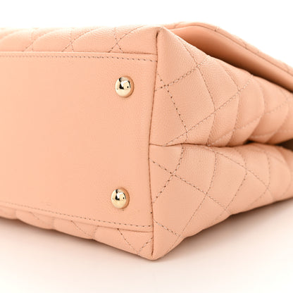 Chanel Caviar Quilted Small Coco Handle Flap Rose Clair 10 of 10