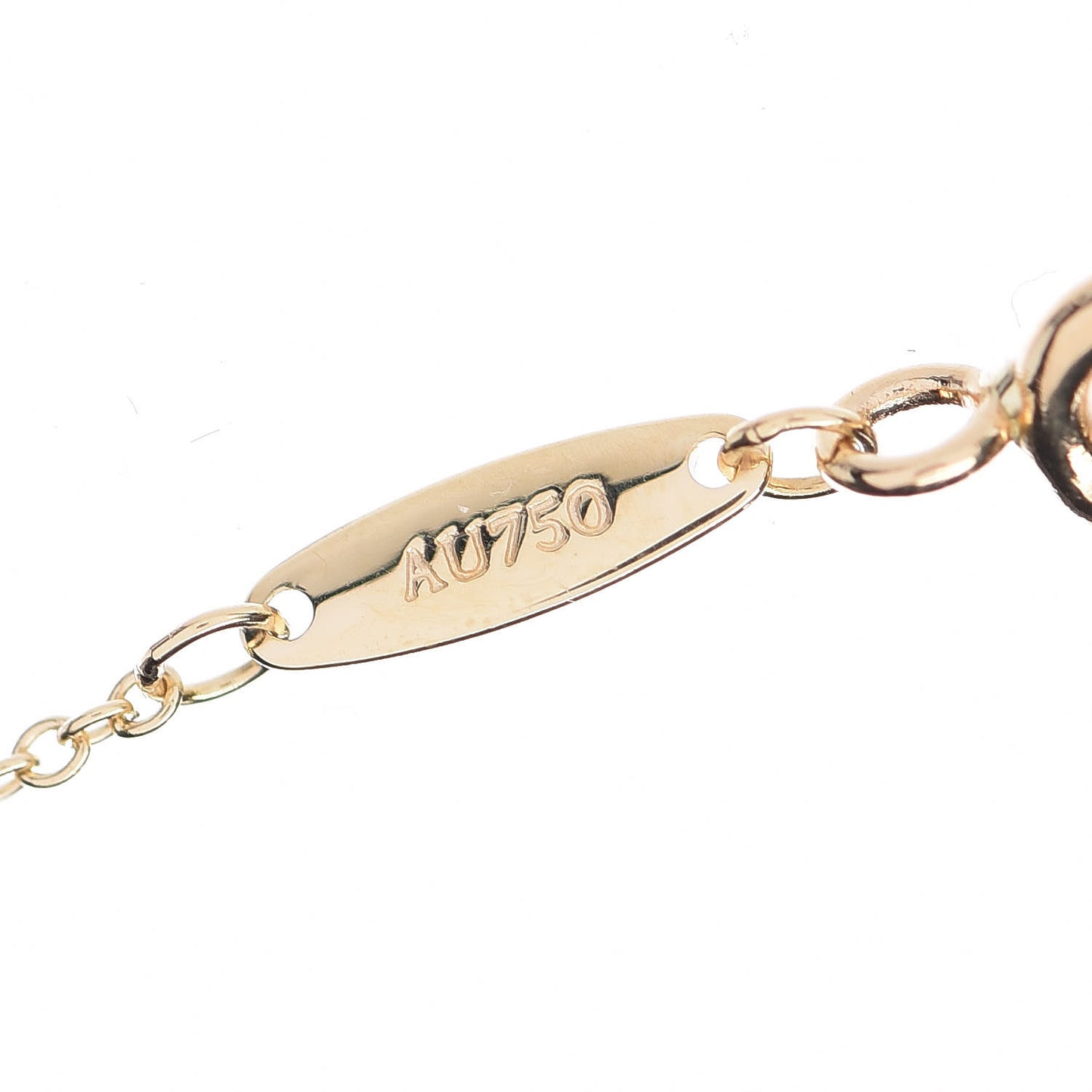 18K Yellow Gold Diamond .25ct Elsa Peretti Diamonds by the Yard Pendant Necklace