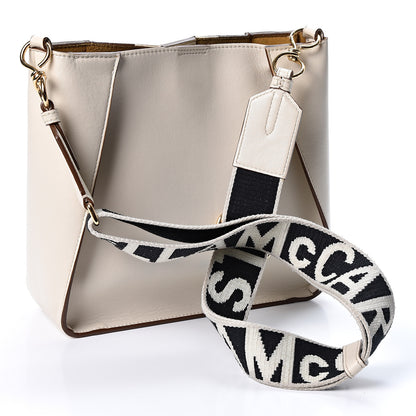 Stella McCartney Eco Alter Nappa Perforated Logo Mini Crossbody White 2 of 9