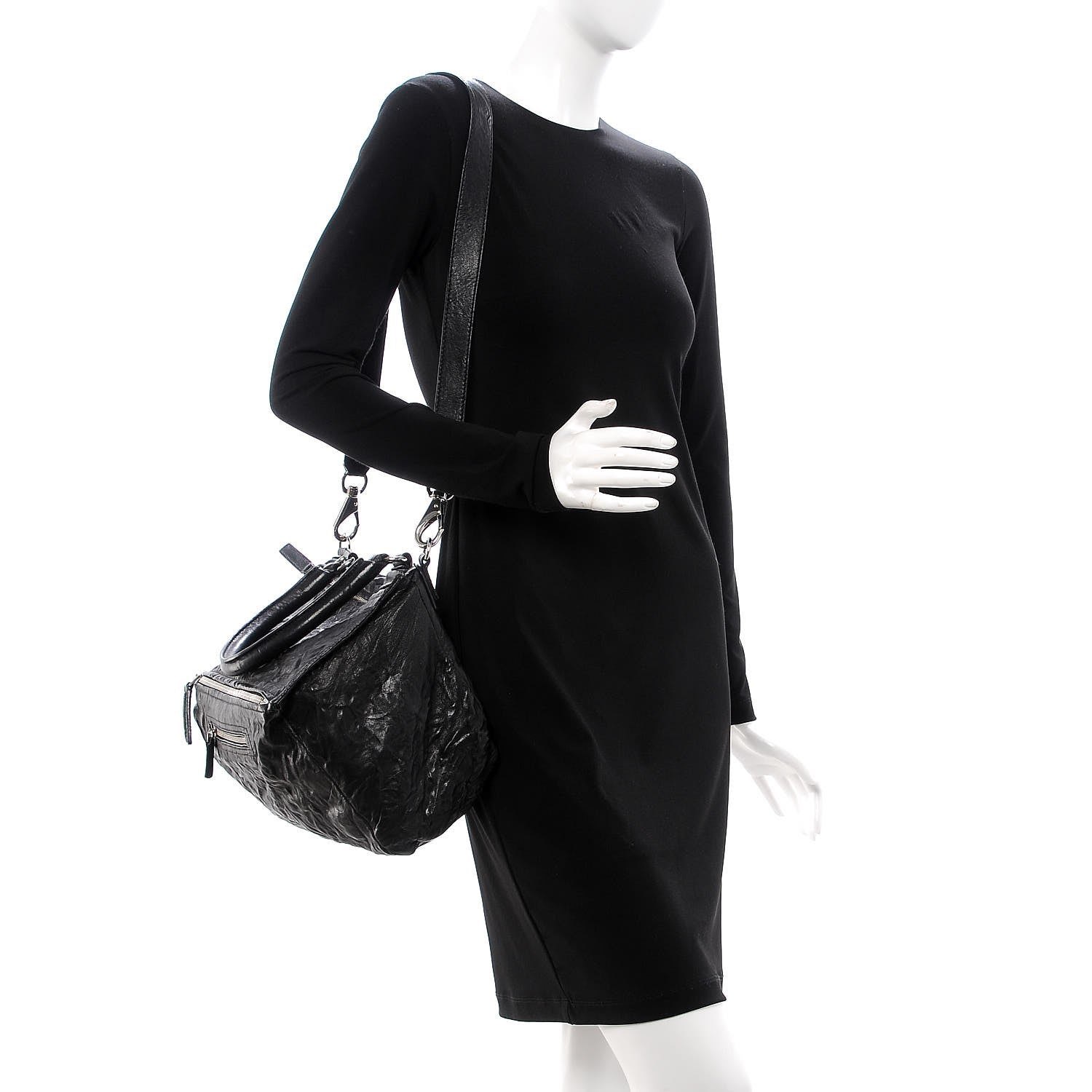 Givenchy Tumbled Sheepskin Medium Pandora Black 2 of 11