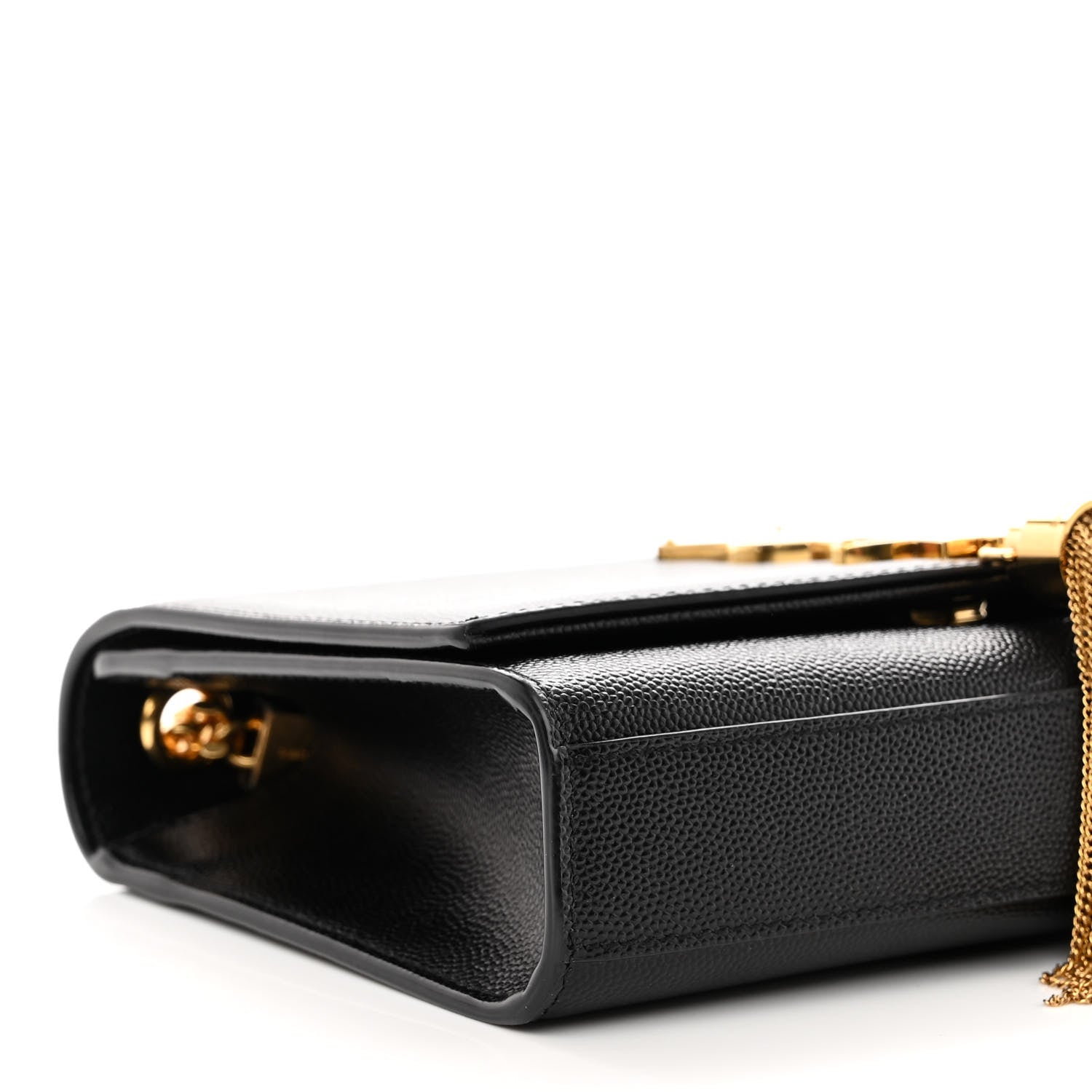 Saint Laurent Grain De Poudre Small Classic Monogram Kate Tassel Satchel Black 9 of 10