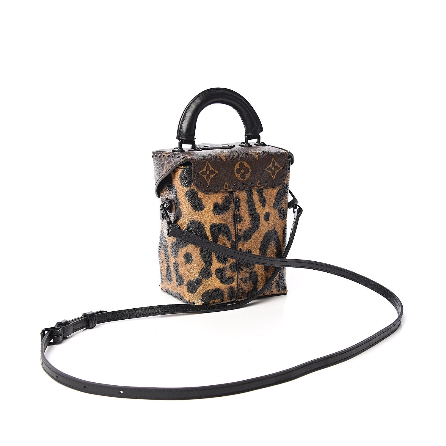 Louis Vuitton Monogram Wild Animal Print Camera Box Black 2 of 8