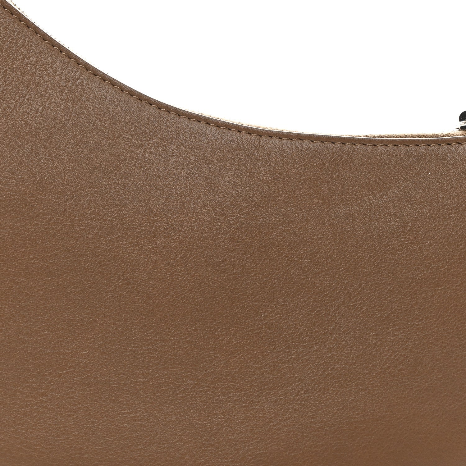 The Row Smooth Calfskin Half Moon Shoulder Bag Chestnut 7 of 9