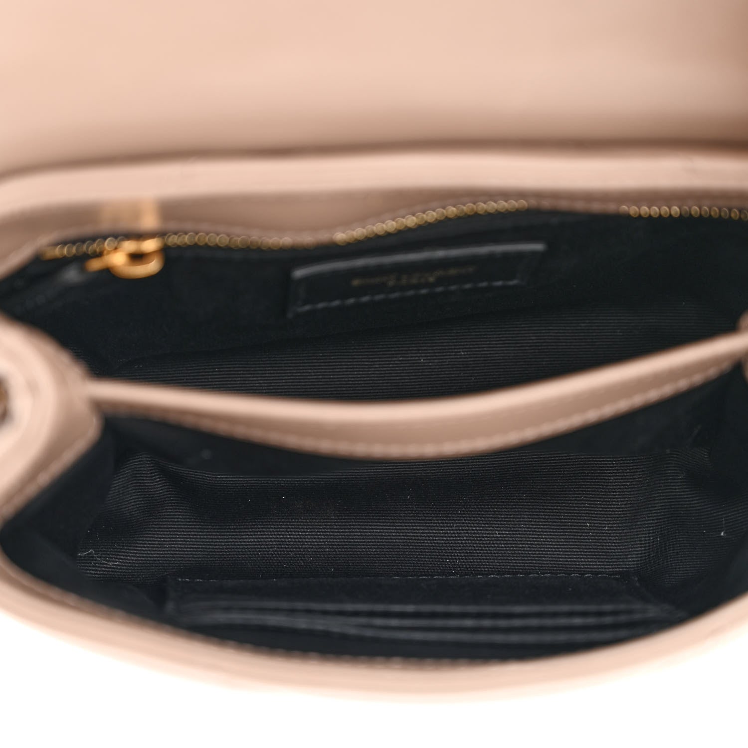 Saint Laurent Calfskin Y Quilted Monogram Toy Loulou Crossbody Bag Taupe 6 of 11