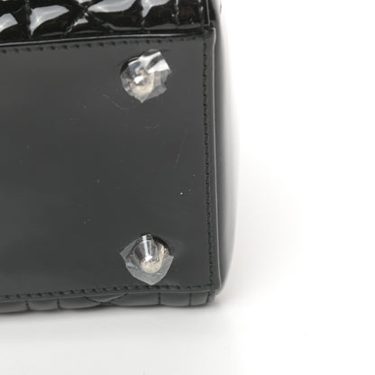 Christian Dior Patent Cannage Large Lady Dior Black 11 of 11