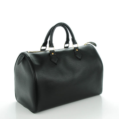 Louis Vuitton Epi Speedy 30 Black 3 of 7