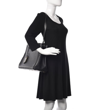 Fendi Vitello Elite Regular 2Jours Tote Black 3 of 15