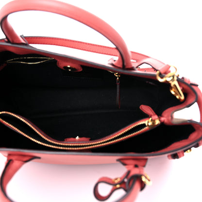 Burberry Derby Calfskin House Check Medium Banner Tote Cinnamon Red 9 of 13