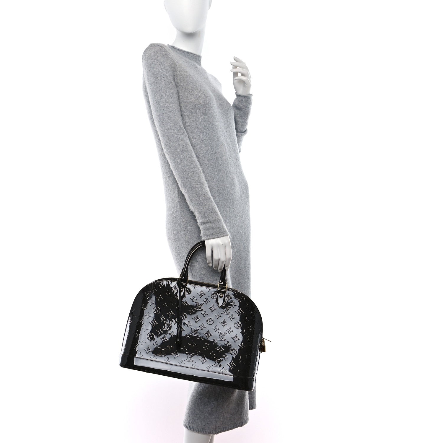 Louis Vuitton Vernis Alma GM Terre Terre D'Ombre 2 of 10