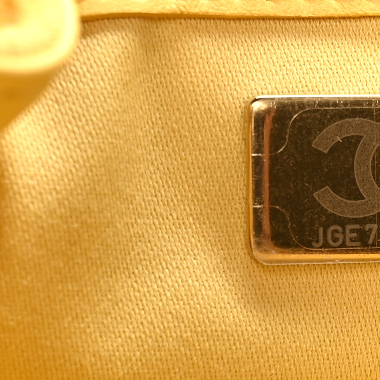 Chanel Suede Quilted Mini Chanel 25 Handbag Yellow 6 of 9