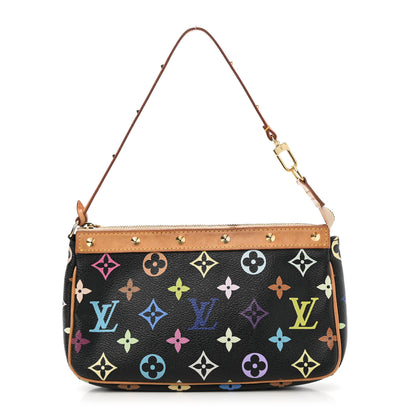 Louis Vuitton Monogram Multicolor Pochette Accessories Black 1 of 11