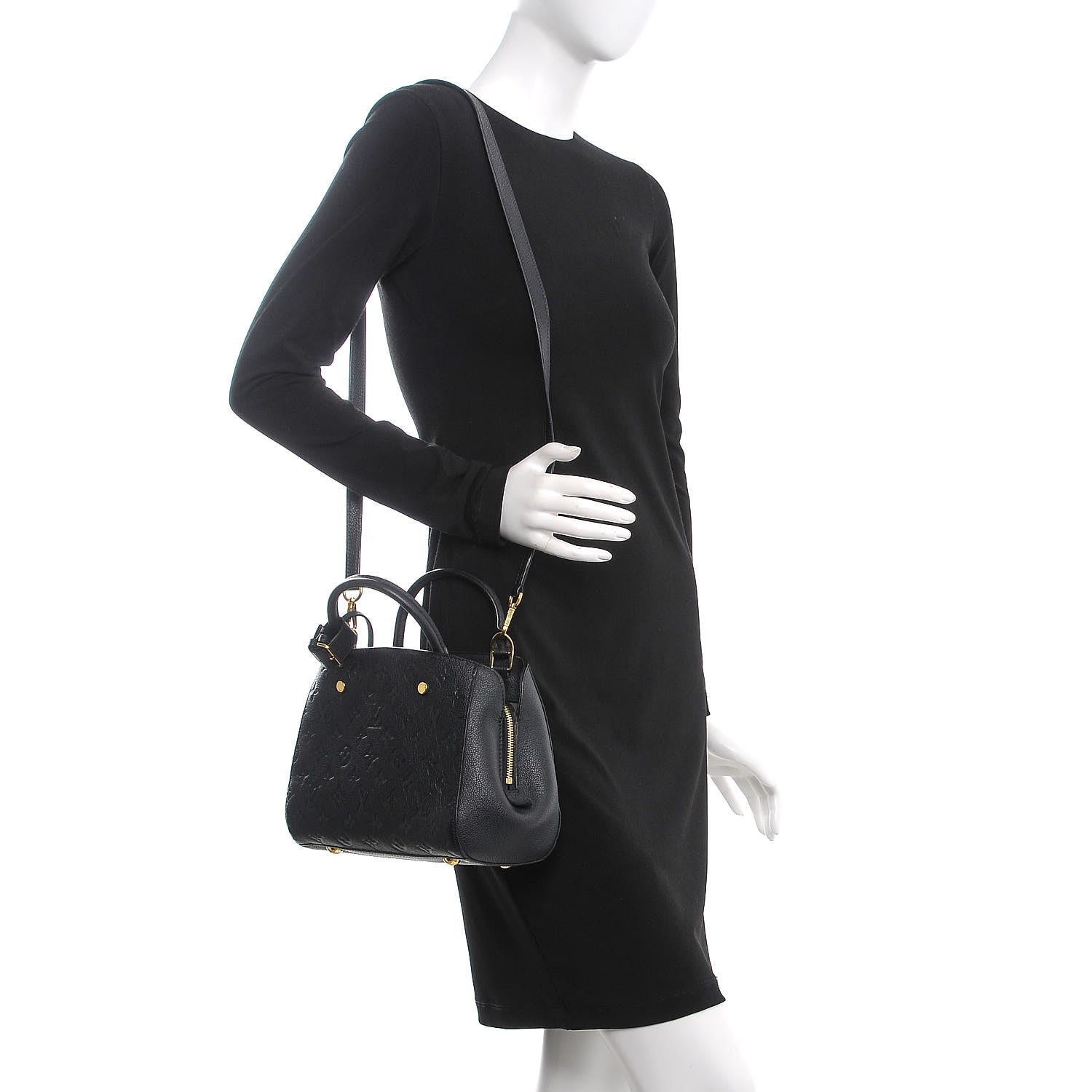 Louis Vuitton Empreinte Montaigne BB Black 2 of 8