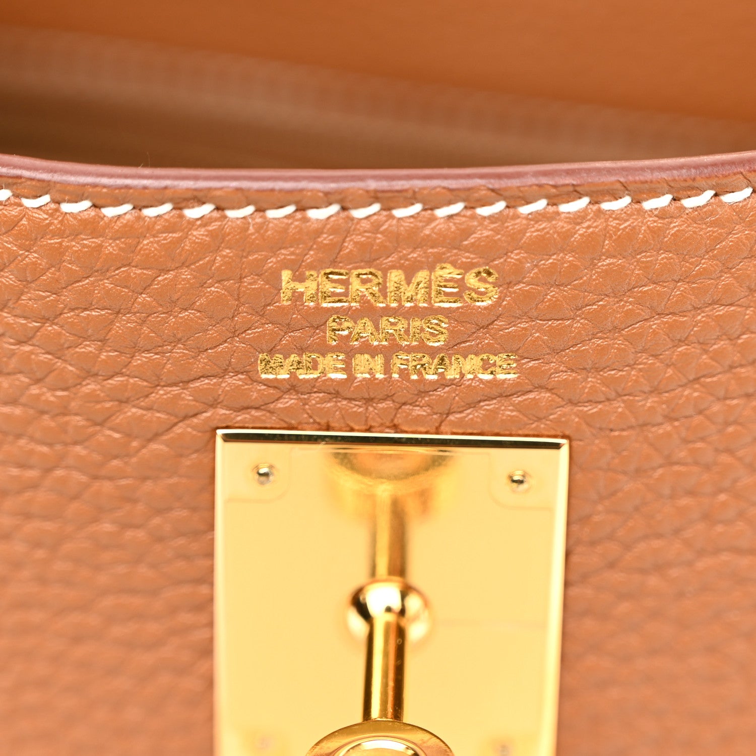Hermes Togo Kelly Retourne 35 Gold 6 of 13