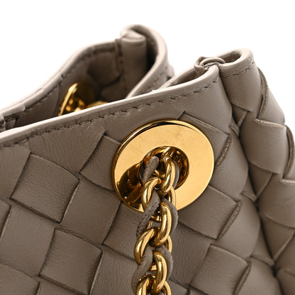 Bottega Veneta Nappa Intrecciato Small Parachute Chain Shoulder Bag Stone 12 of 12