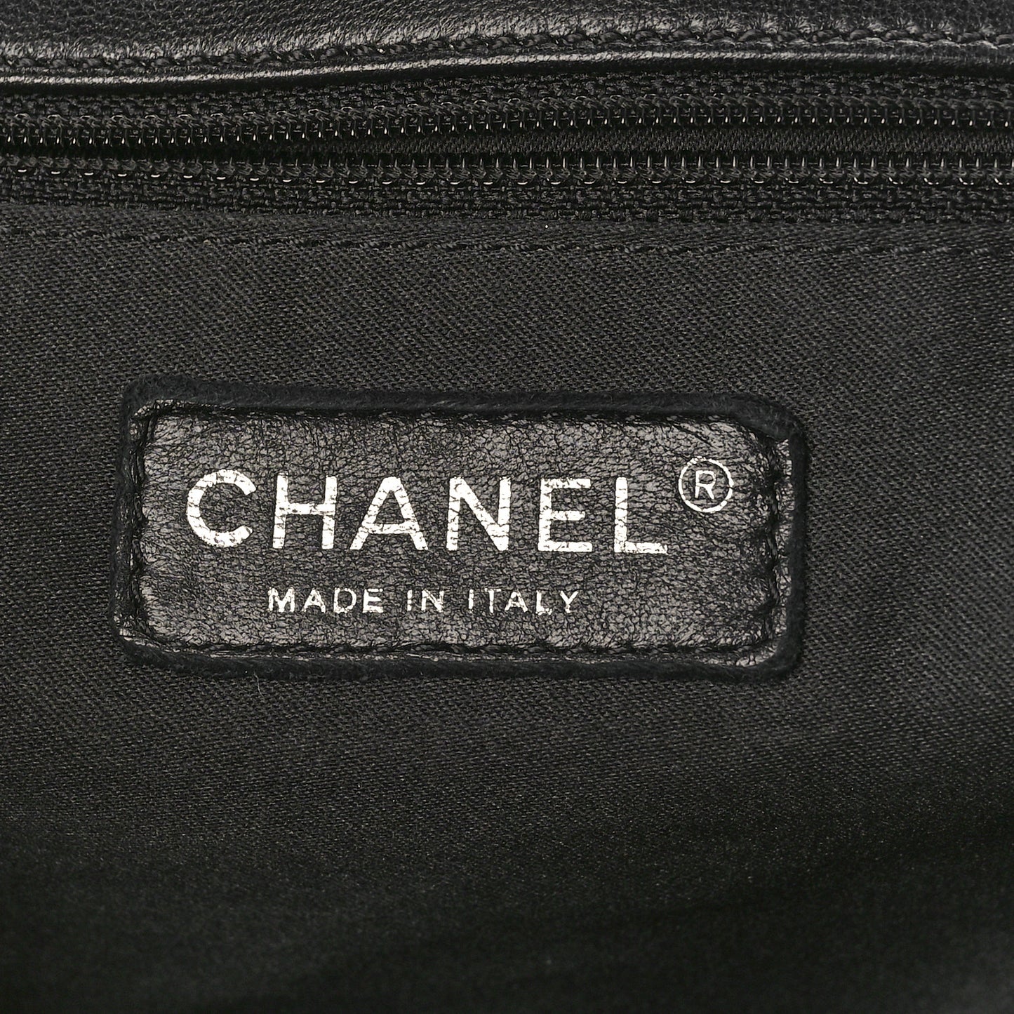 Lambskin Vertical Stitch Jumbo Single Flap Black