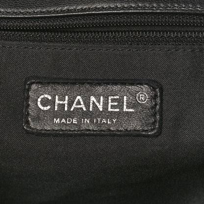 Chanel Lambskin Vertical Stitch Jumbo Single Flap Black 6 of 12